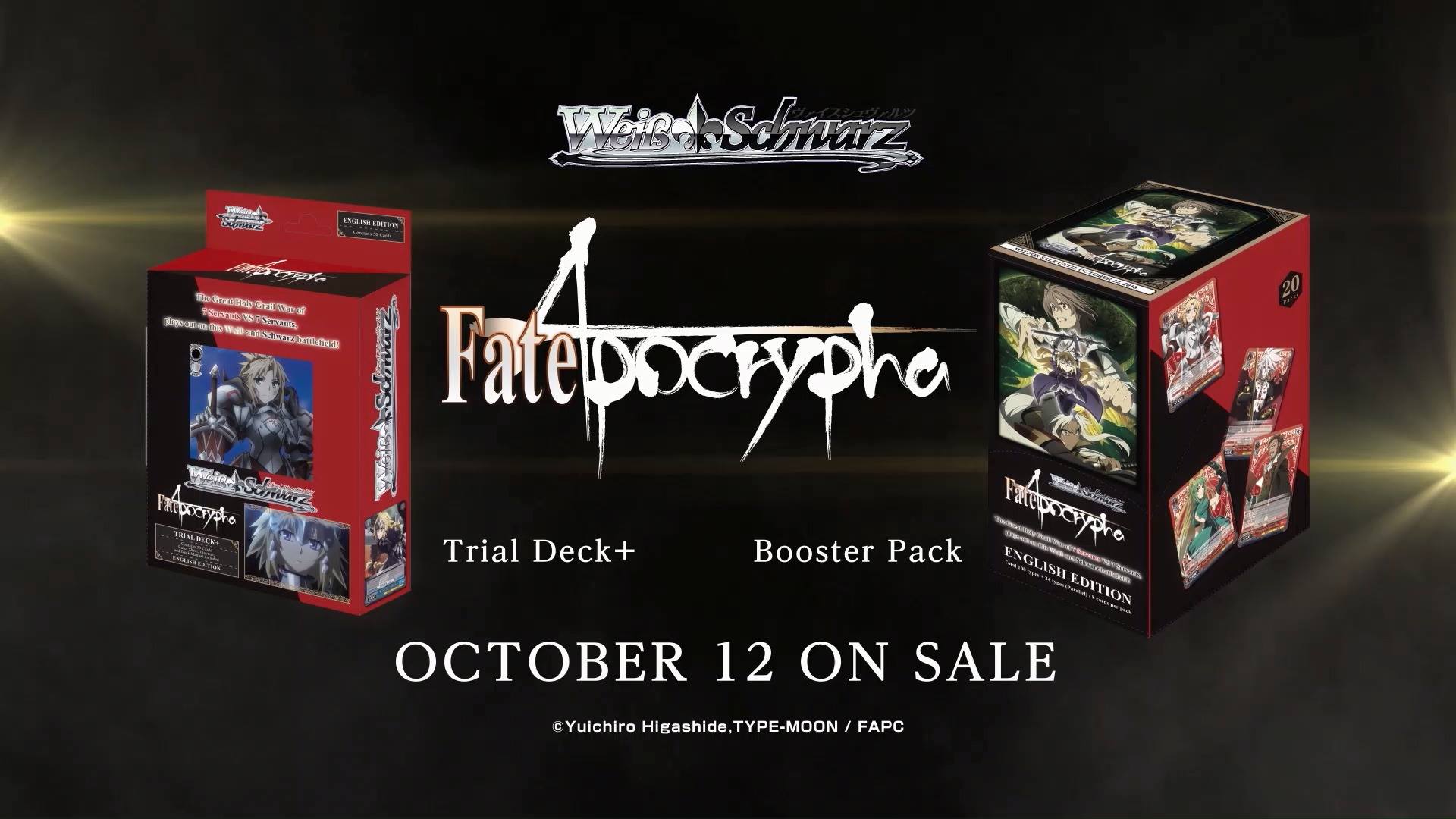 fate apocrypha booster box Weiss Schwarz Pack / Toys and Jeanne dArcthis set brings the intense Holy Grail War to the fast Seeking the omnipotent wish-granter, the