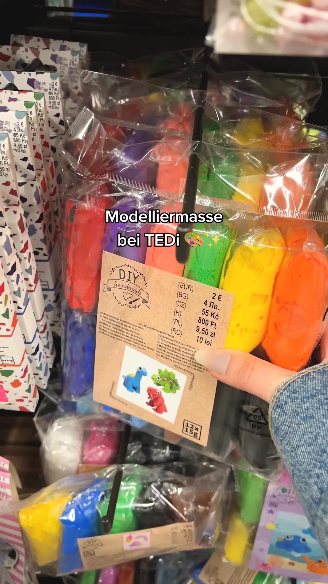 Aus Modelliermasse werden kleine Ideen – bunt, kreativ und immer wieder neu formbar. 🤩 | TEDi Deutschland