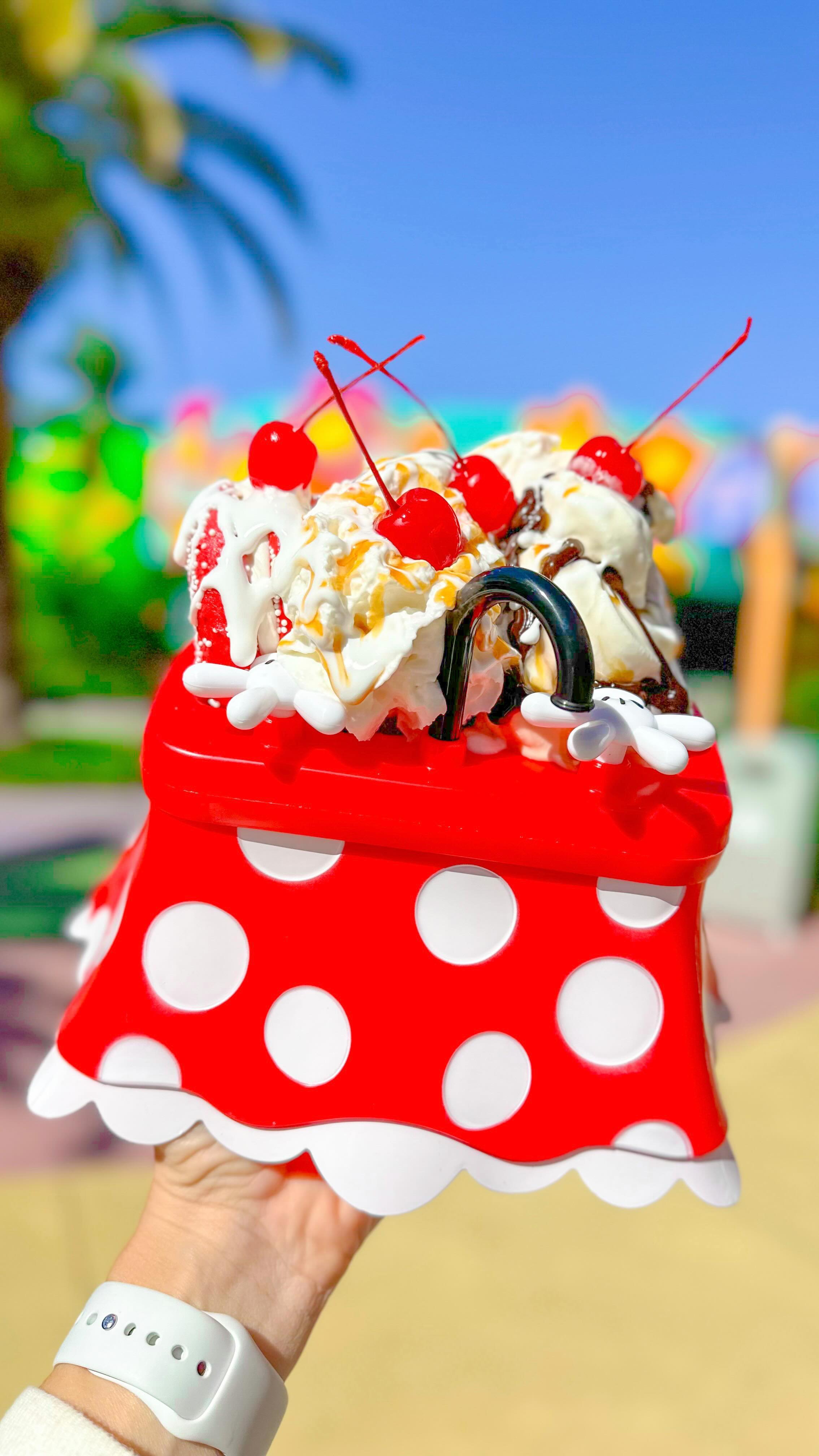 The new Hello Kitty Jaws Blueberry Cheesecake Sundae is very tasty