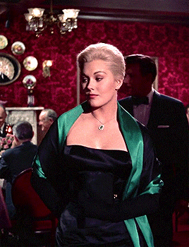 kim novak vertigo green dress Novak's emerald sweater and skirt in 'Vertigo' breathable leather boots