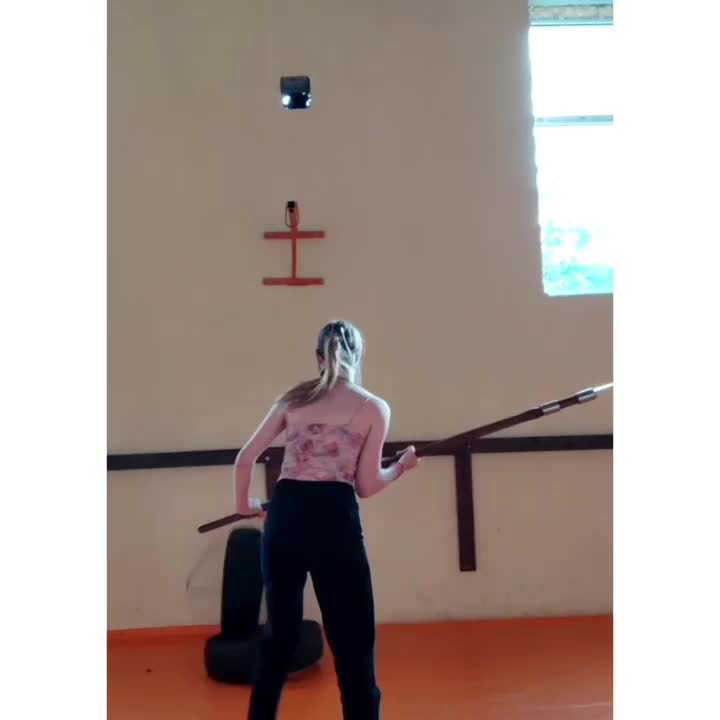 Training is the key! @zipsovana.ya #halberd #girl #fencing #medieval # ...