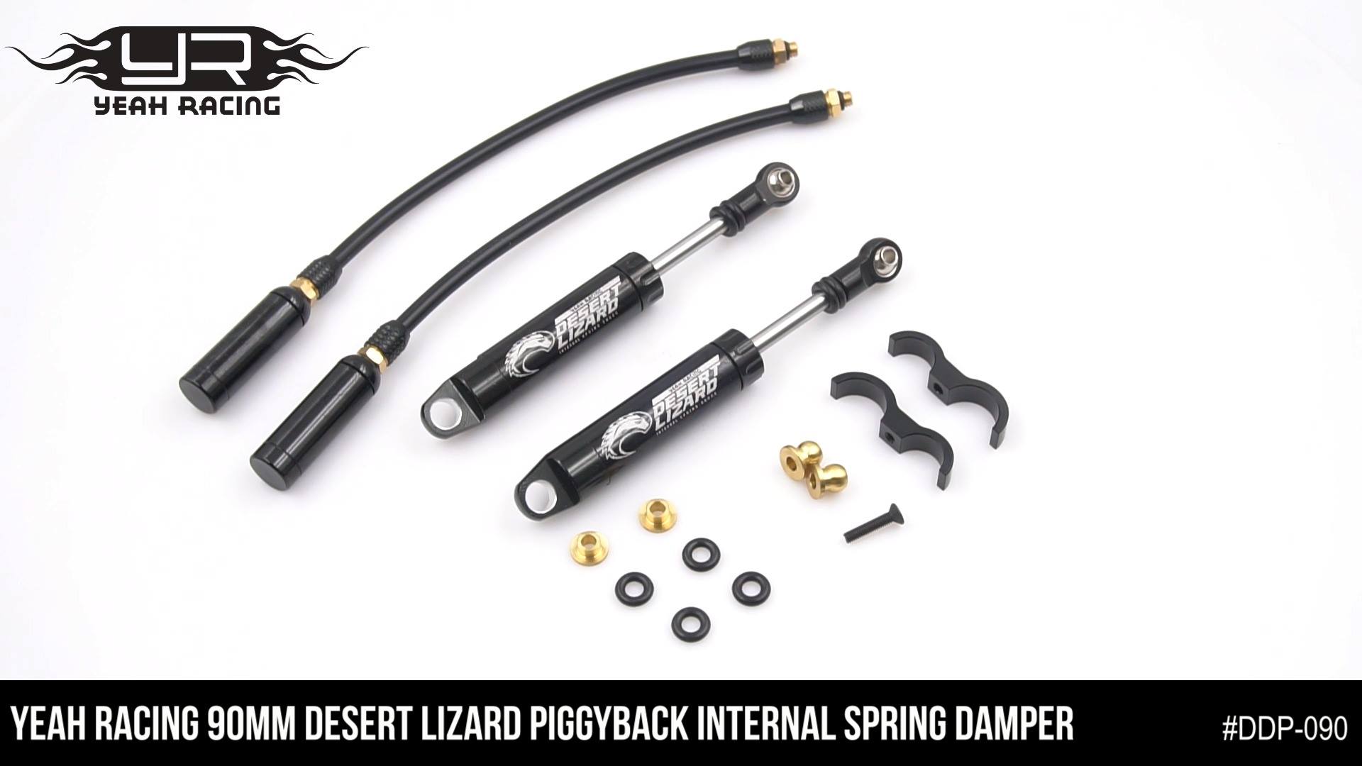 Our 90mm Desert Lizard Piggyback Internal Spring Damper Pair Red #DDP ...