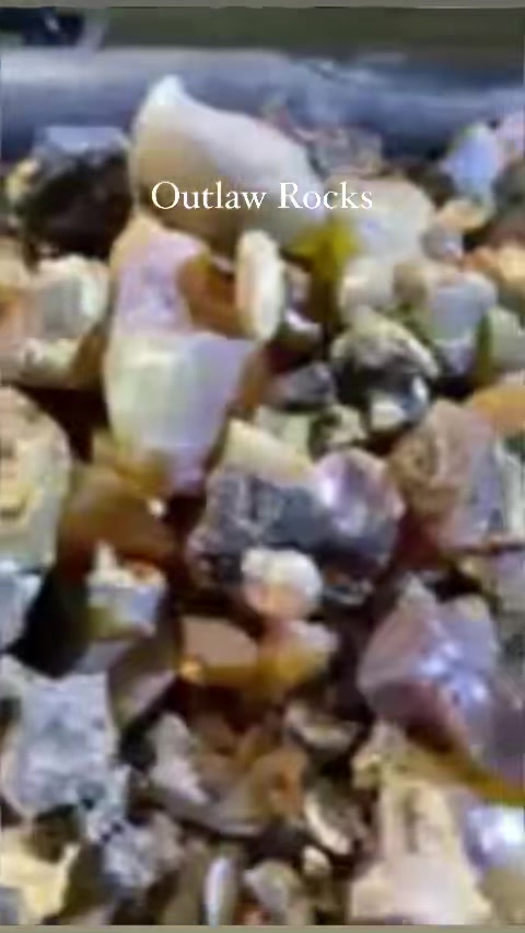 Part 2 5 pound bags of Oregon fire opal pay dirt mined by Outlaw Rocks ...