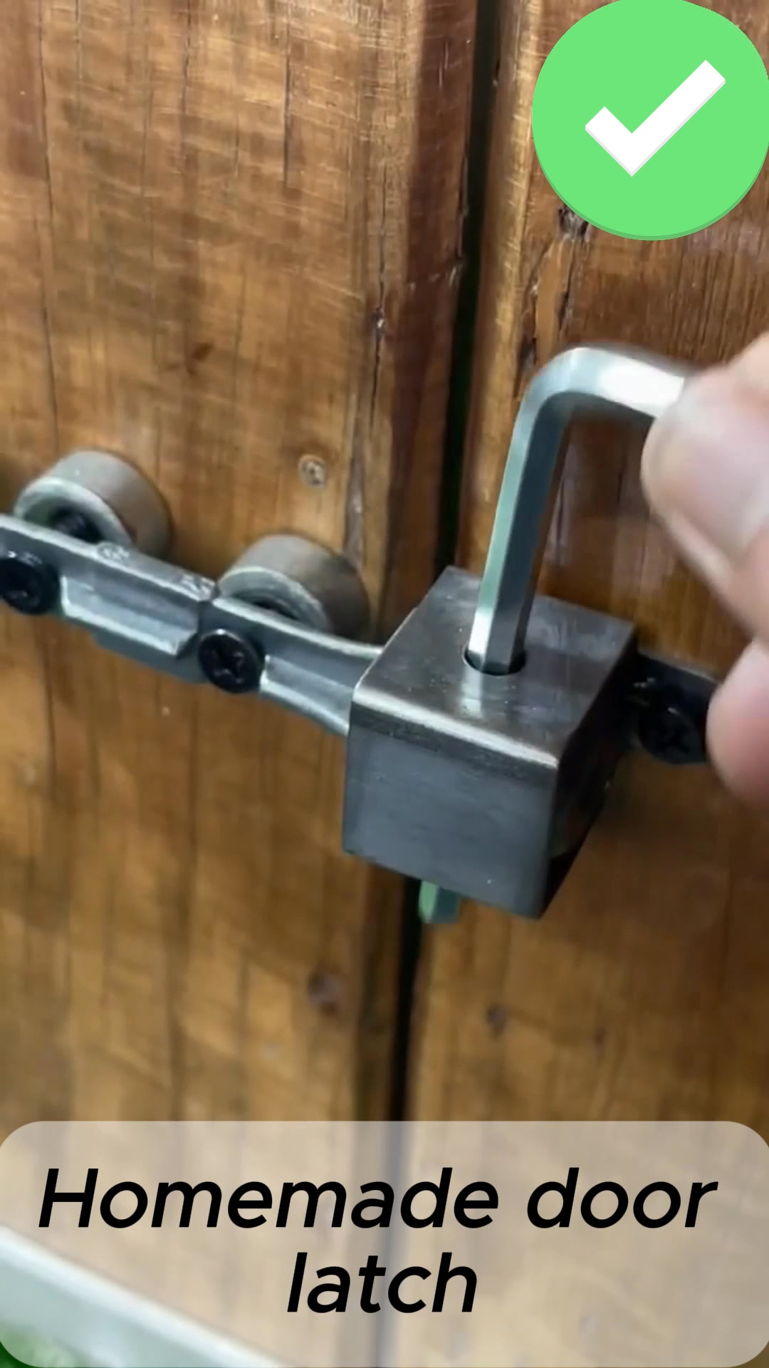 Creative idea with making useful door latch lock ! . . . #diy #homemade ...