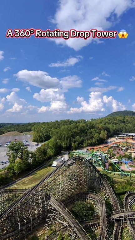 Would you ride Drop Line? This is the scariest ride at Dollywood! It's ...