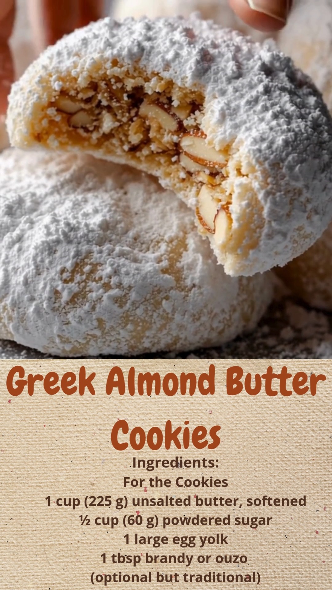 Greek Almond Butter Cookies | Cakecrafted Recipes | Facebook