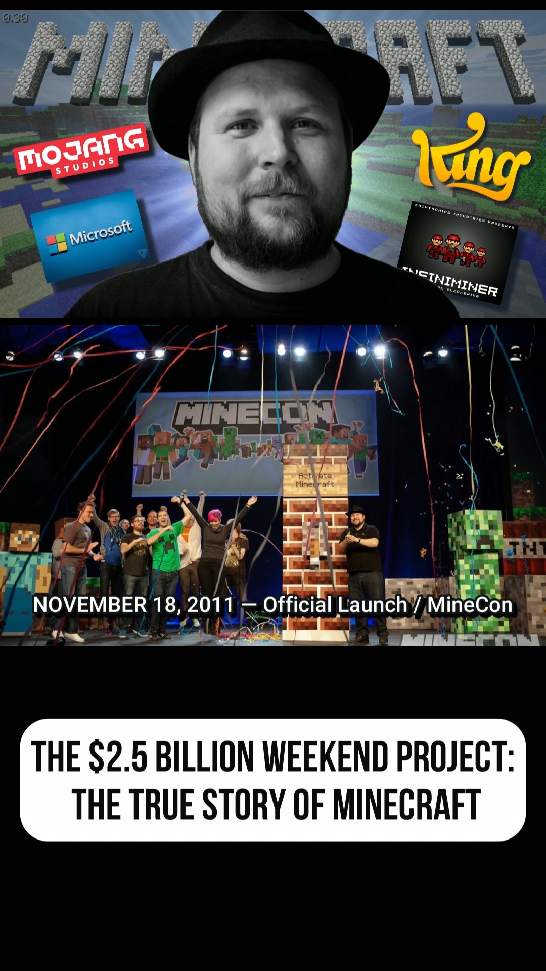 Minecraft #GamingHistory #Notch #MicrosoftMinecraft