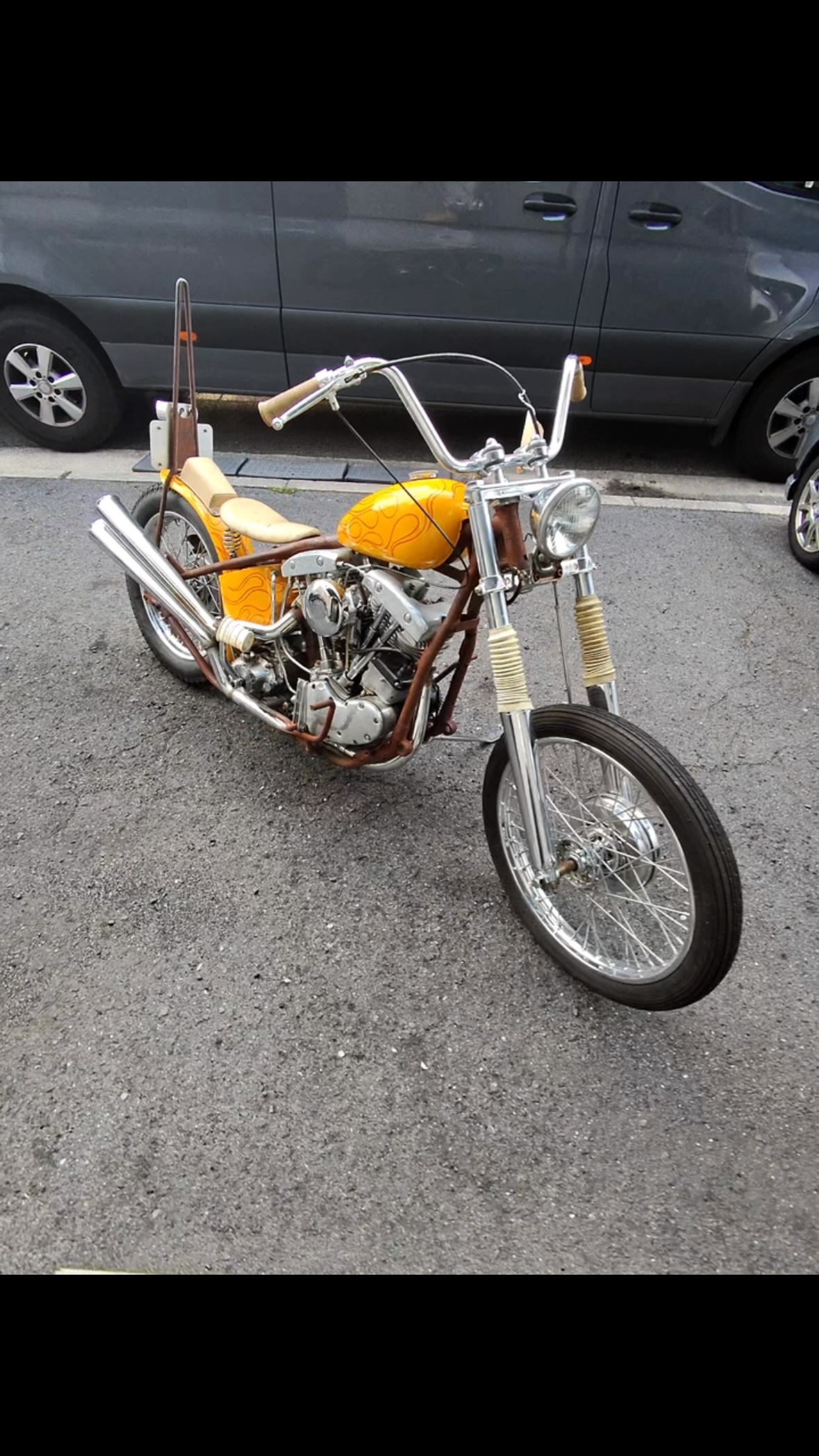 当時物 ハーレーダビッドソン Harley-Davidson ナックルヘッド タンク
