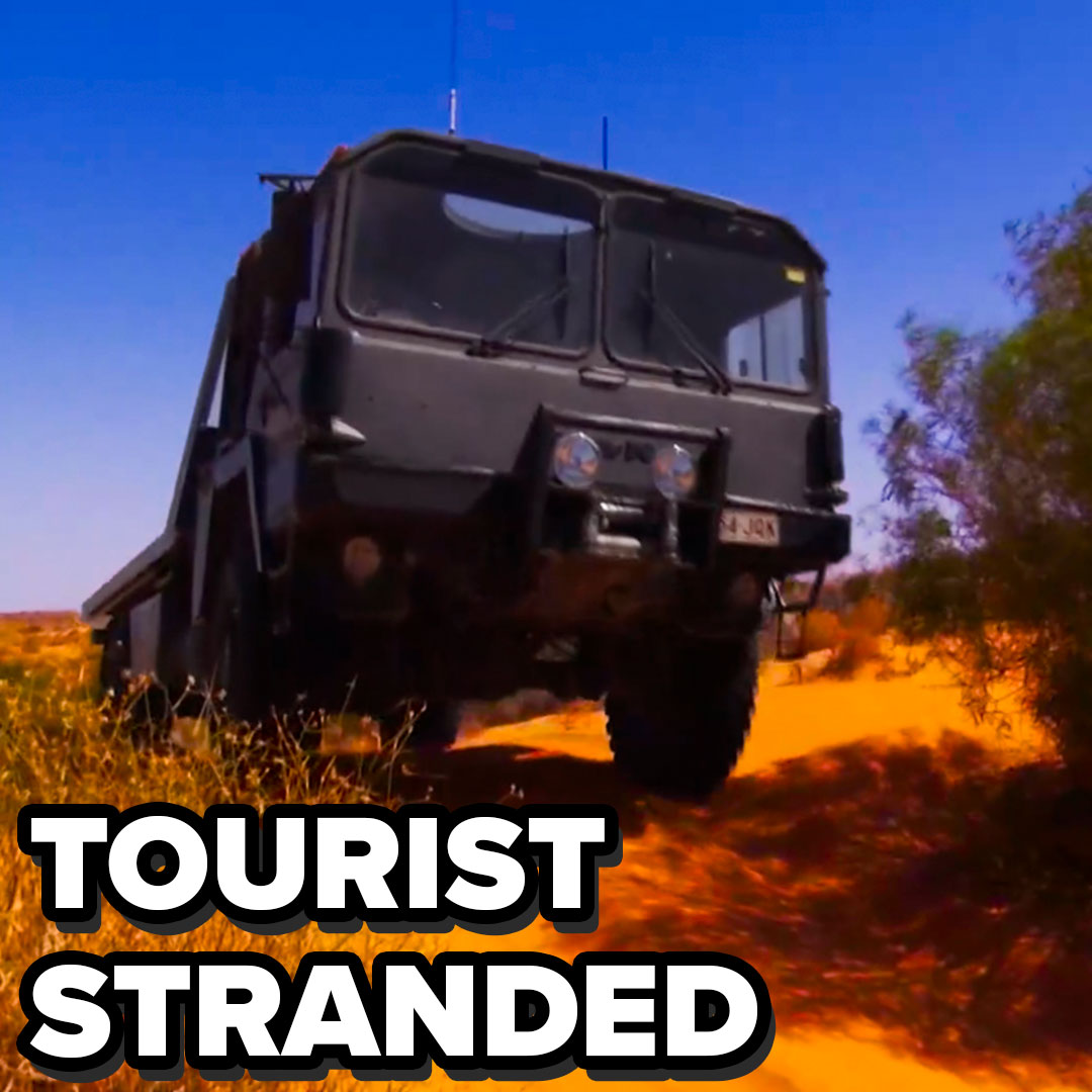 Trucker gets a rescue call for a stranded tourist in the outback ...