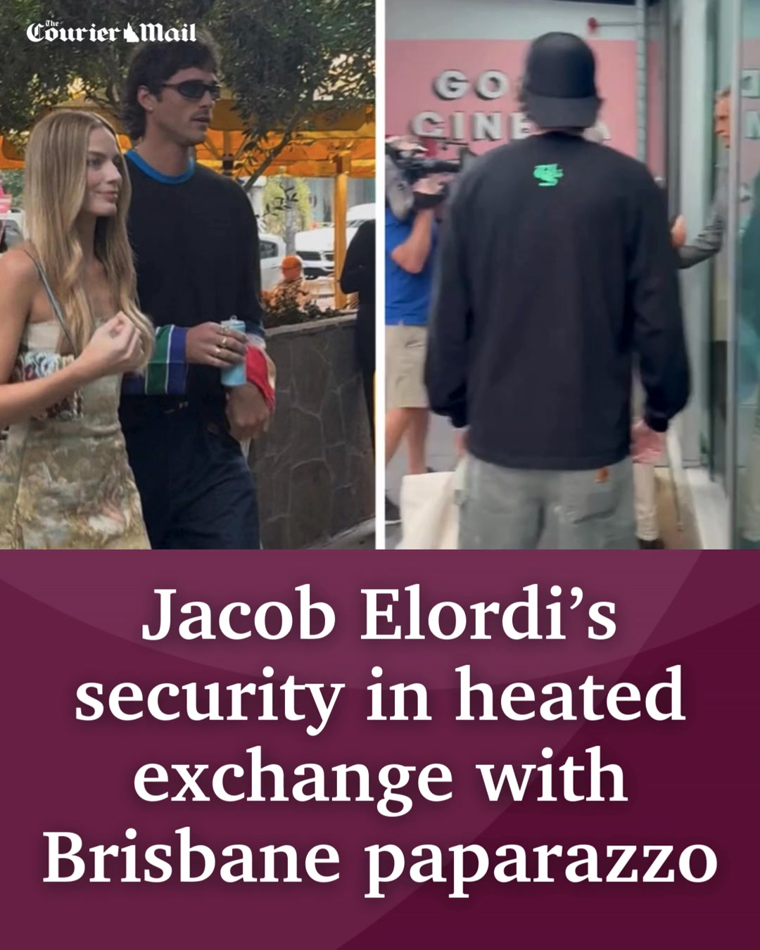 Hollywood stars Jacob Elordi and Margot Robbie were spotted in Brisbane ...