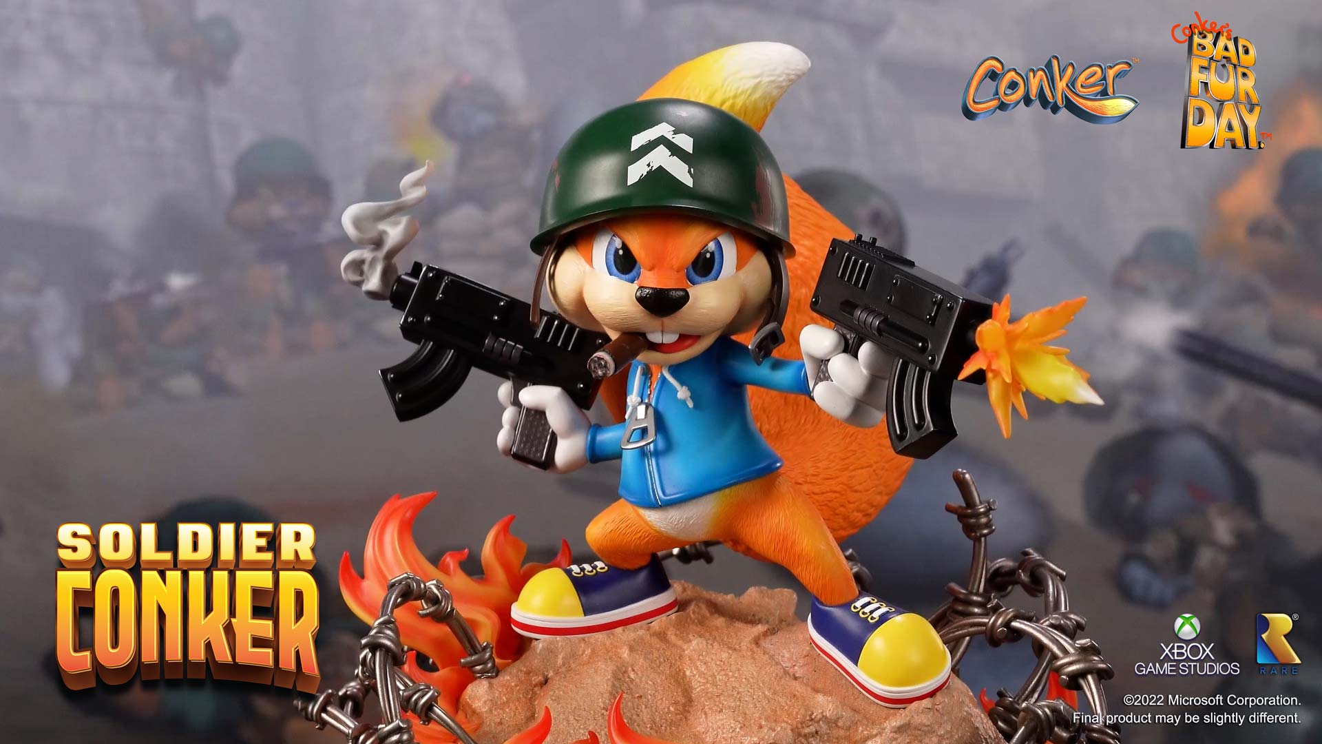 Pre-orders for our Conker's Bad Fur Day – Soldier Conker statue