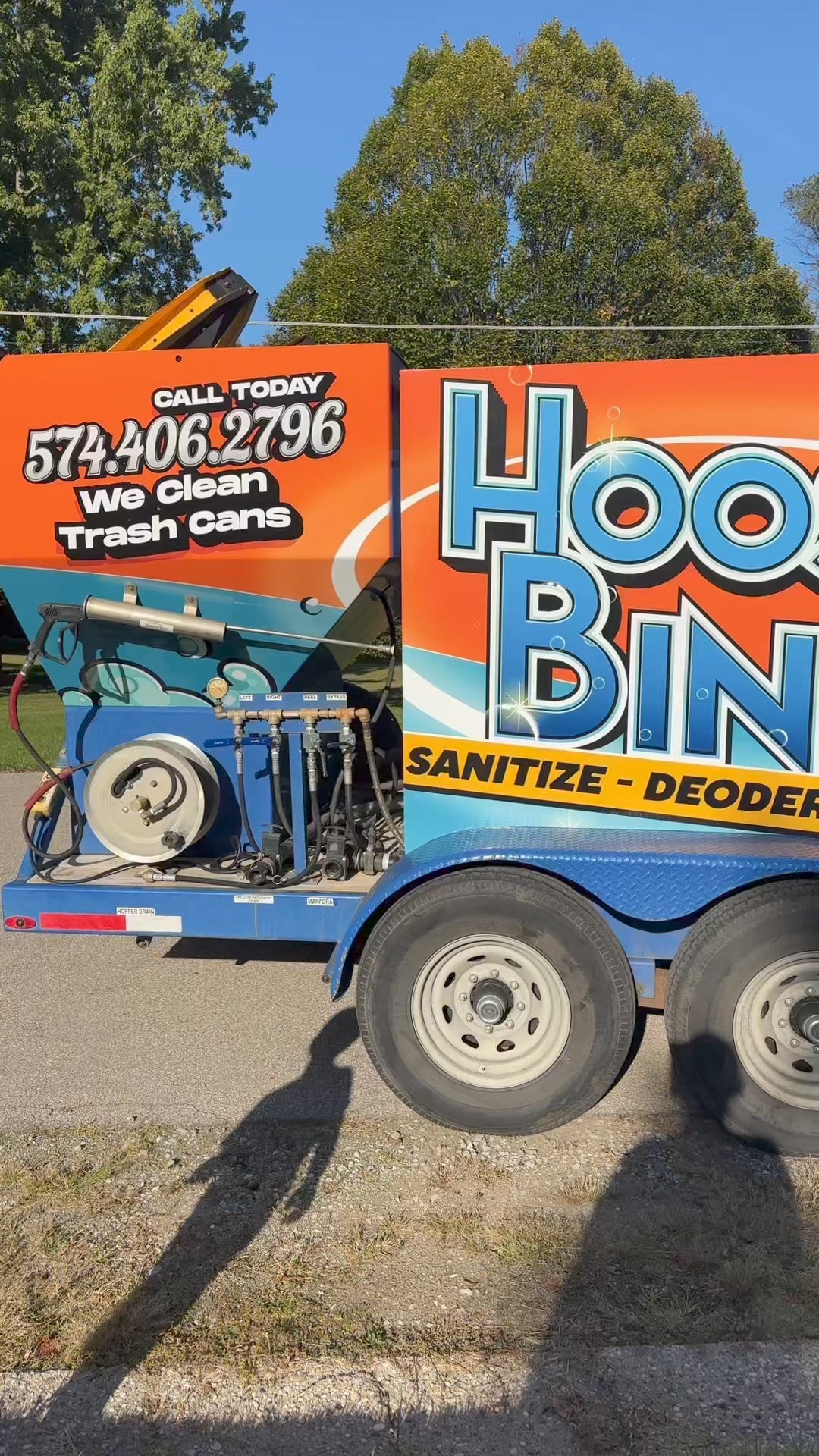 Discover the magic of our custom bin cleaning equipment. We sprinkle a ...