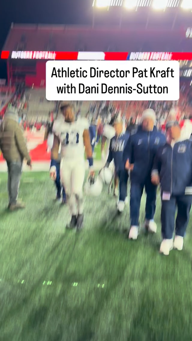 Penn State Athletic Director Pat Kraft leaves the field with defensive ...