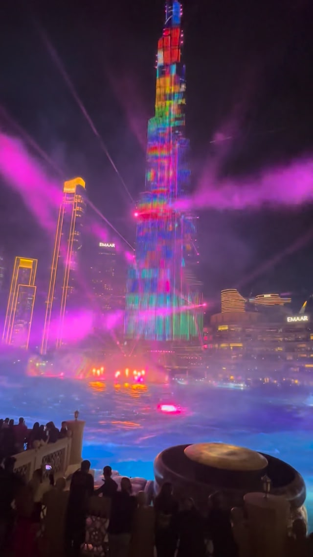 Dubai lights up the night with the Burj Khalifa Show in 2026 🌃🤩 # ...