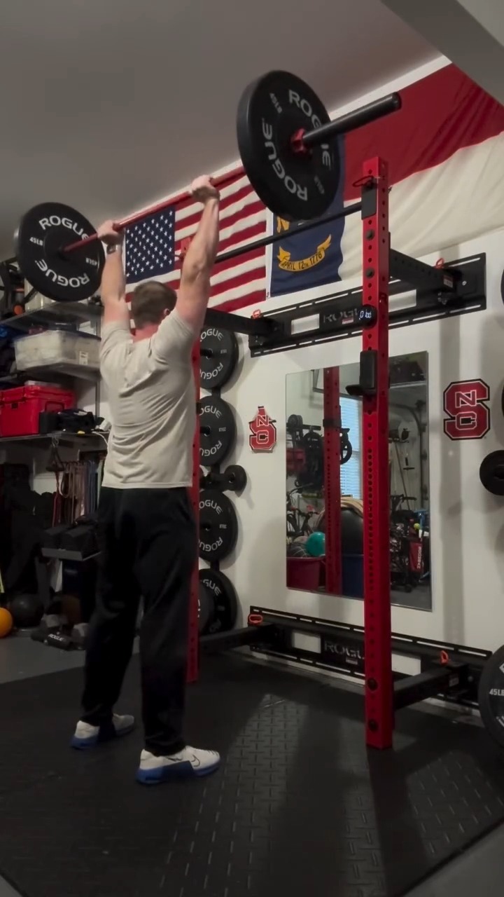Save space with a power rack that still allows for complete workouts 💪 ...