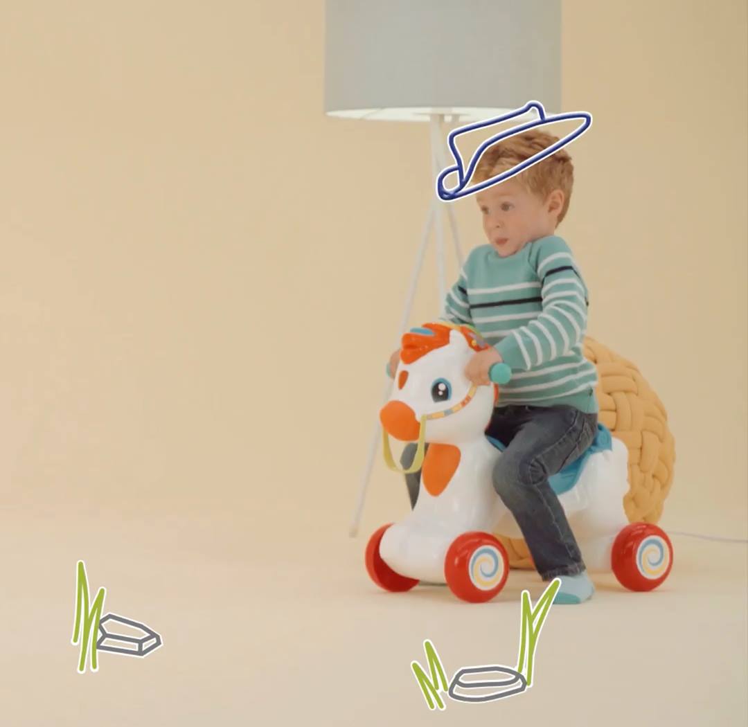 Clementoni Martino Il Cavallino - Cheval 3 En 1 Éducatif Parlant Italien & Anglais - 12-36 Mois - Made In Italy