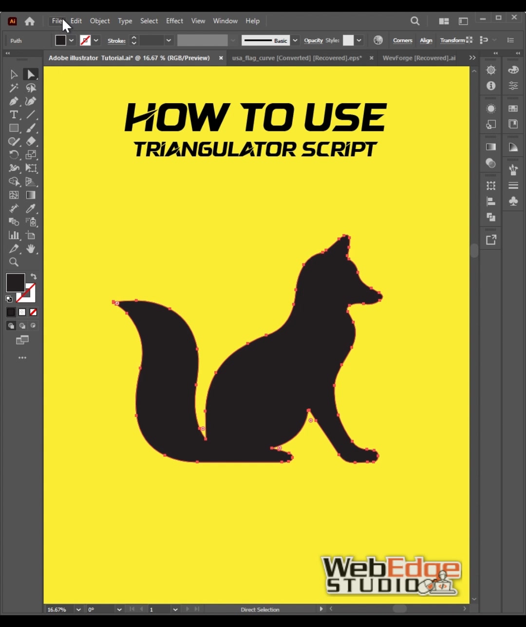 Triangulator Script in Adobe Illustrator Want to make amazing low‑poly ...