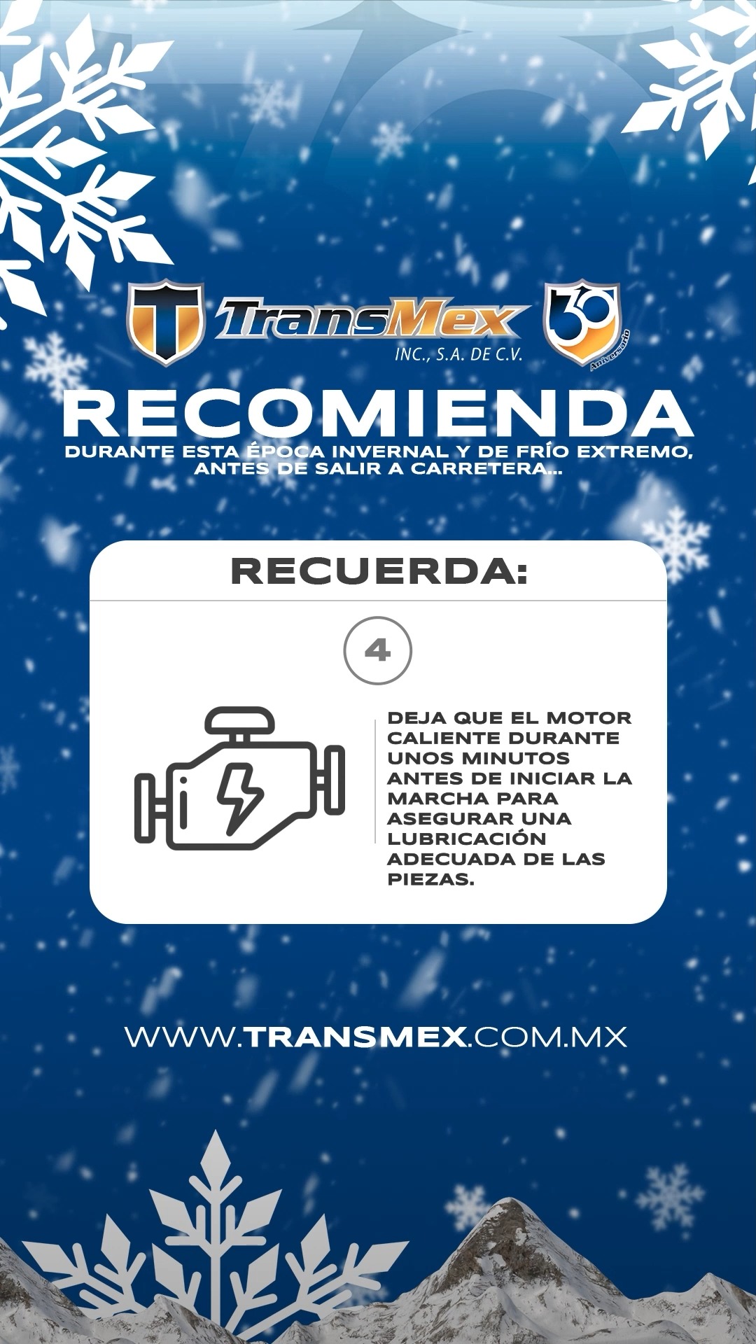 En TransMex tu seguridad es primero 🚛, checa estas recomendaciones ...