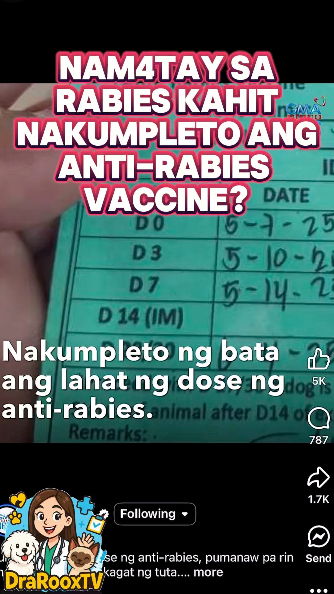 Nova Paringit - Ayan dapat pag nakagat ng aso o pusa mag... | Facebook
