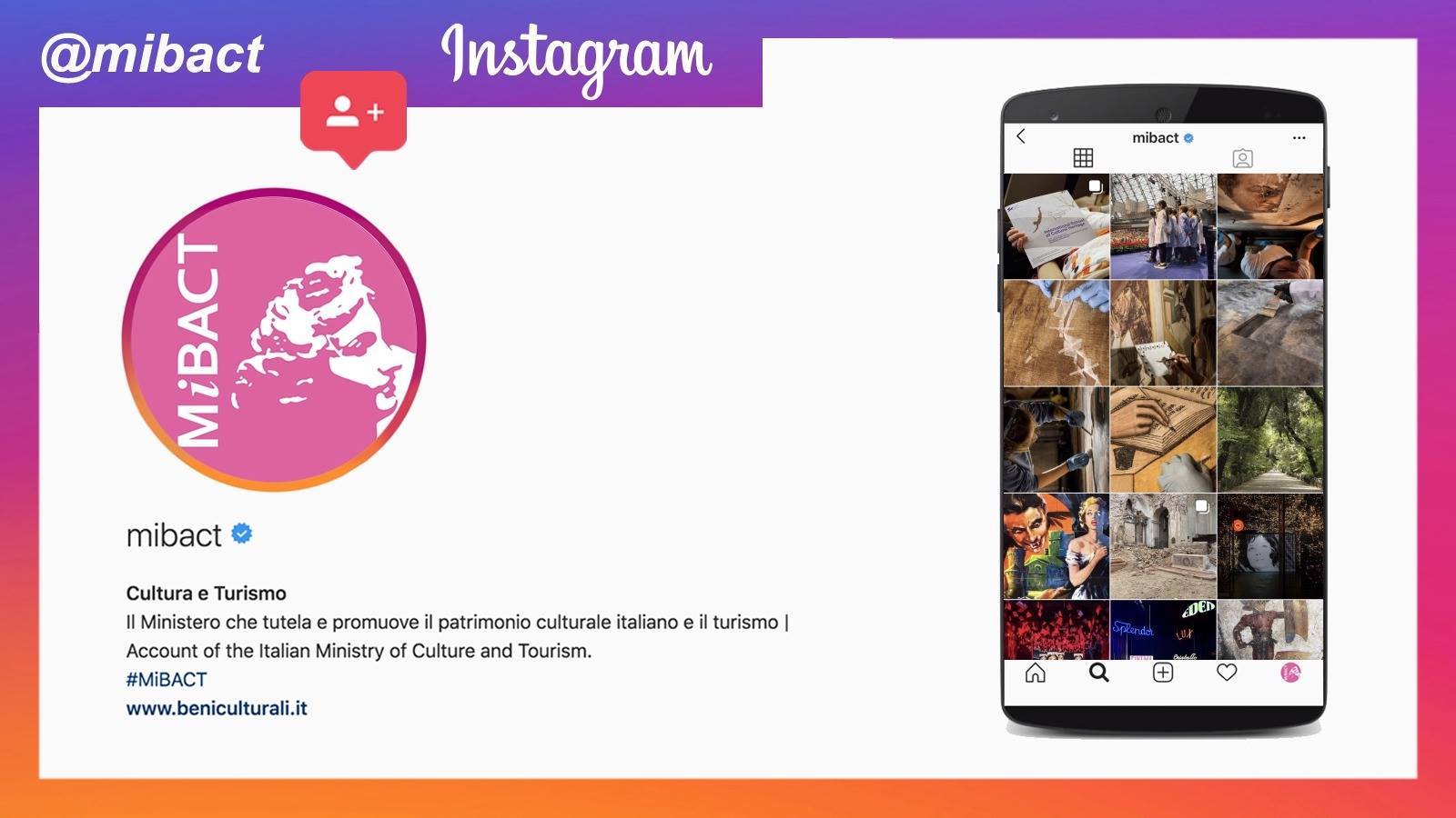 Seguici anche su Instagram: @mibact | Dopo il successo di @museitaliani ...