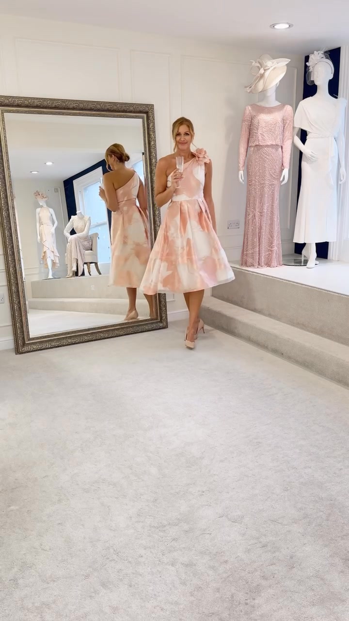 Simply IRRESISTIBLE! Romance the look this Spring Summer in this one shoulder style from our leading designer! , Irresistible IR7603 In Rose Gold/Cream, £597 , Shop the look and make an appointment in 
