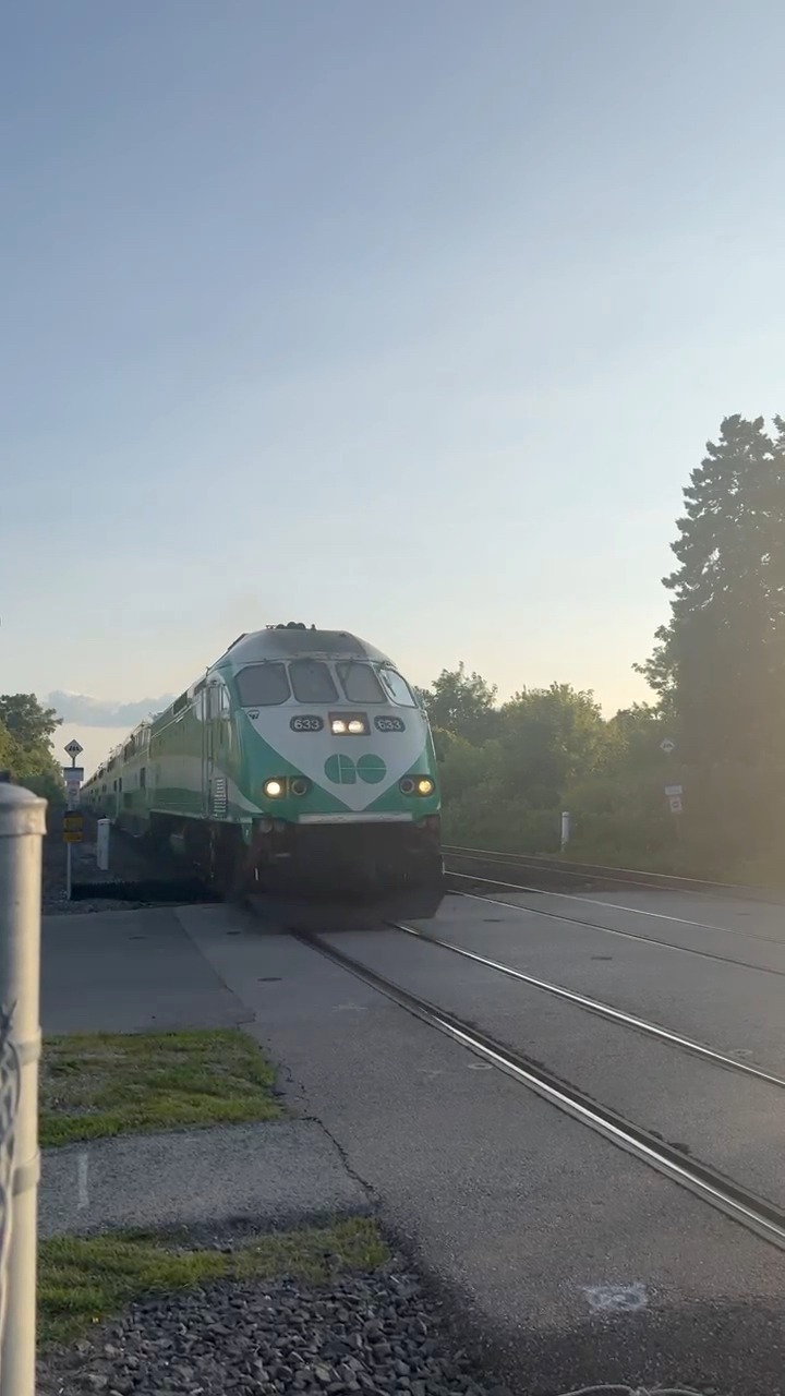 An Eastbound Go Train is heading to Toronto Union Station. #railfan, # ...