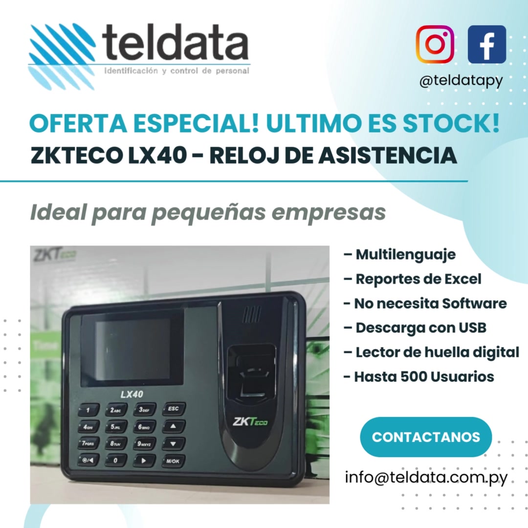 TEL DATA - Control Inteligente de accesos y de personal | Asunción