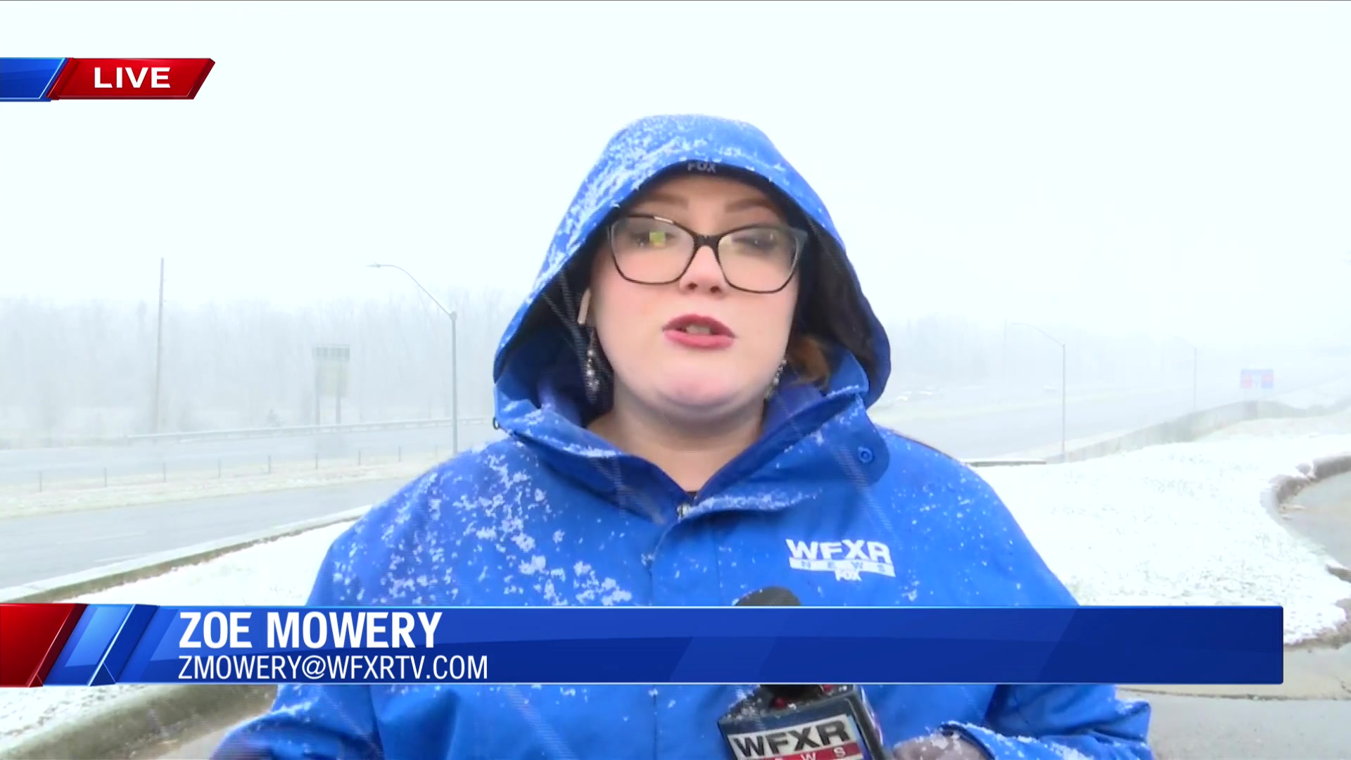 How are road conditions were you live? WFXR's Zoe Mowery has the latest ...