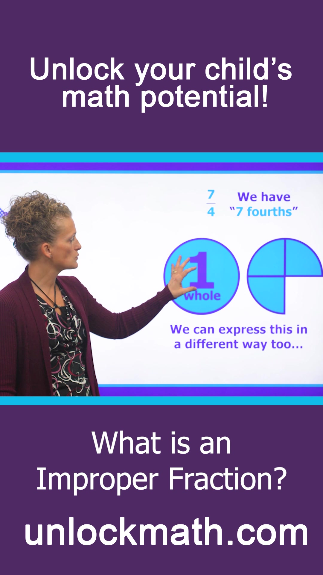 Unlock Math - What is an Improper Fraction? Watch as... | Facebook