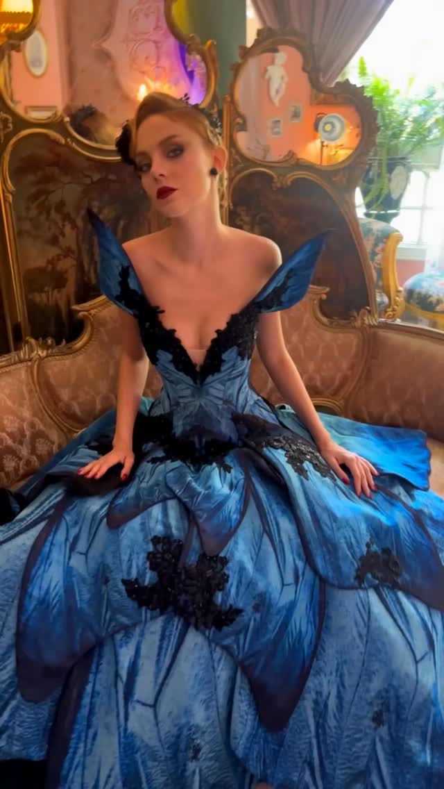 bibian blue dresses Bibian Blue: butterfly wing-inspired dresses and corsets