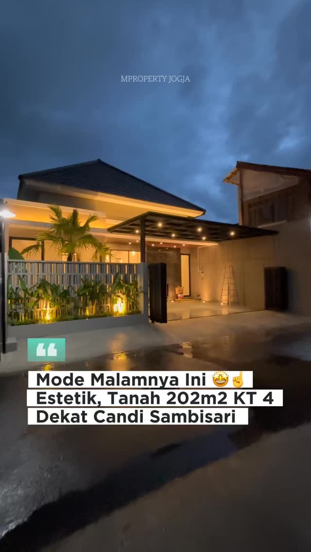Mode malamnya Ini yaa.. 🤩👍 Estetik banget, rumah modern tropis yg laris ...