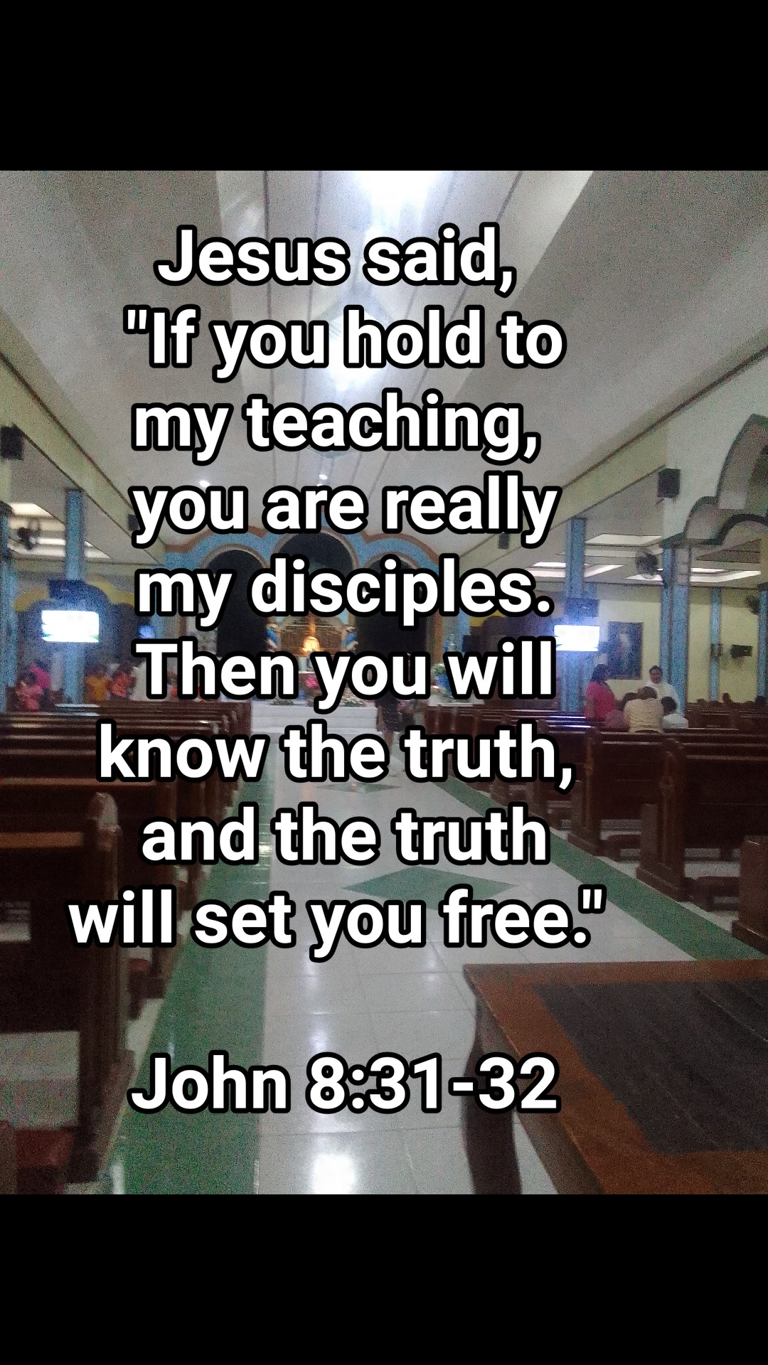 Jesus said, 