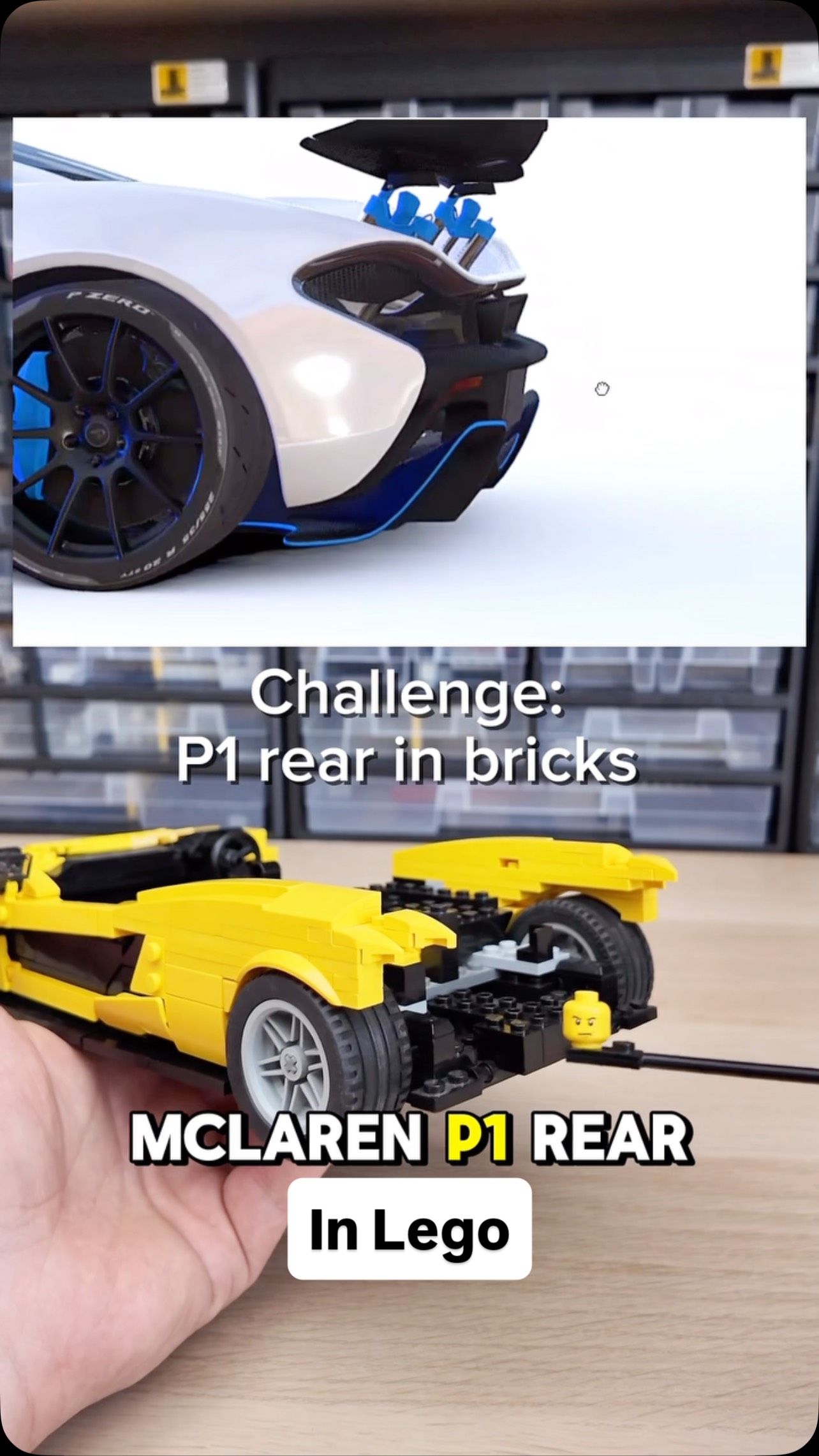 Can I recreate the McLaren P1 rear in LEGO? 🤯 Diffuser, hidden exhaust ...