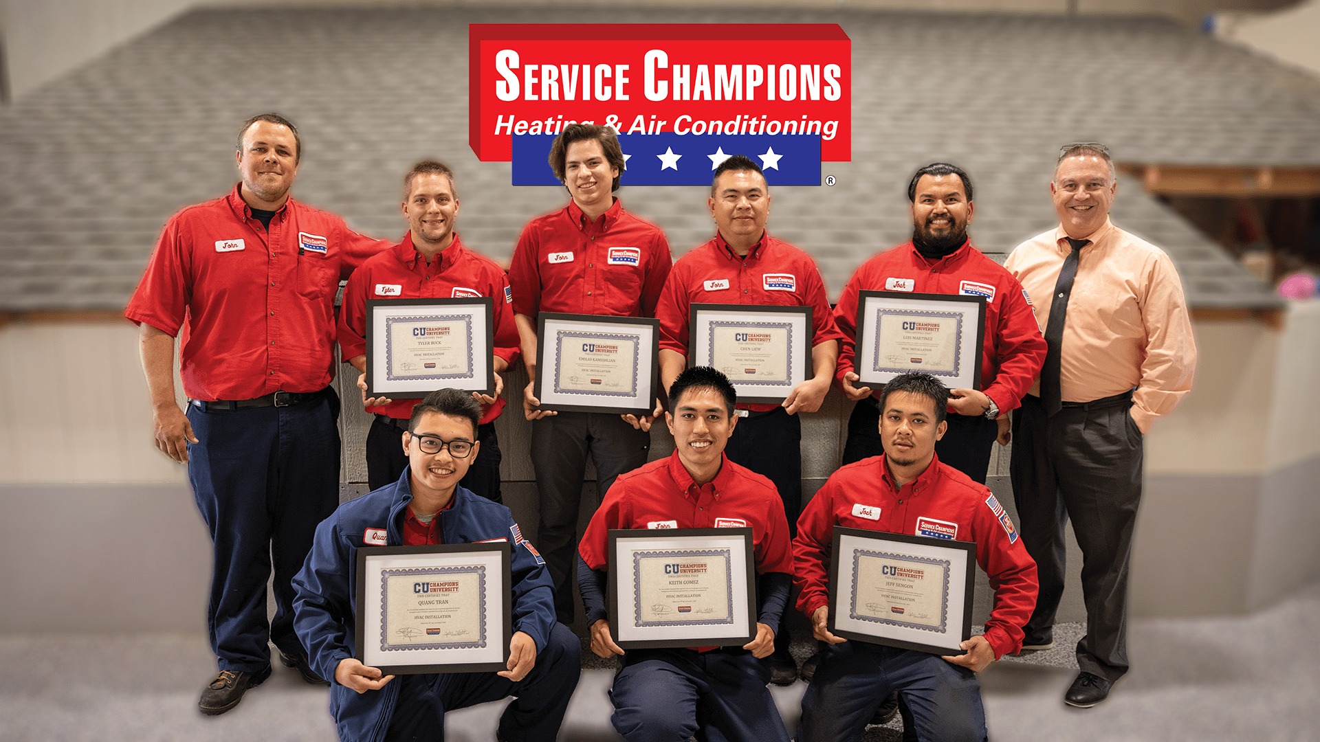 CONGRATULATIONS to our Champions University Install Technician 