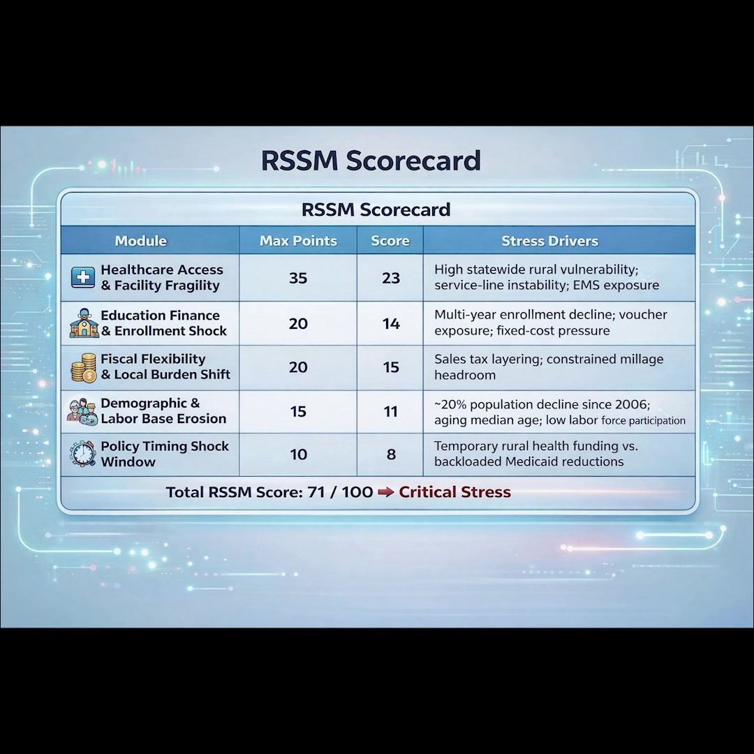 The Ashley County RSSM Score Means We Have Pressure Now listen ...