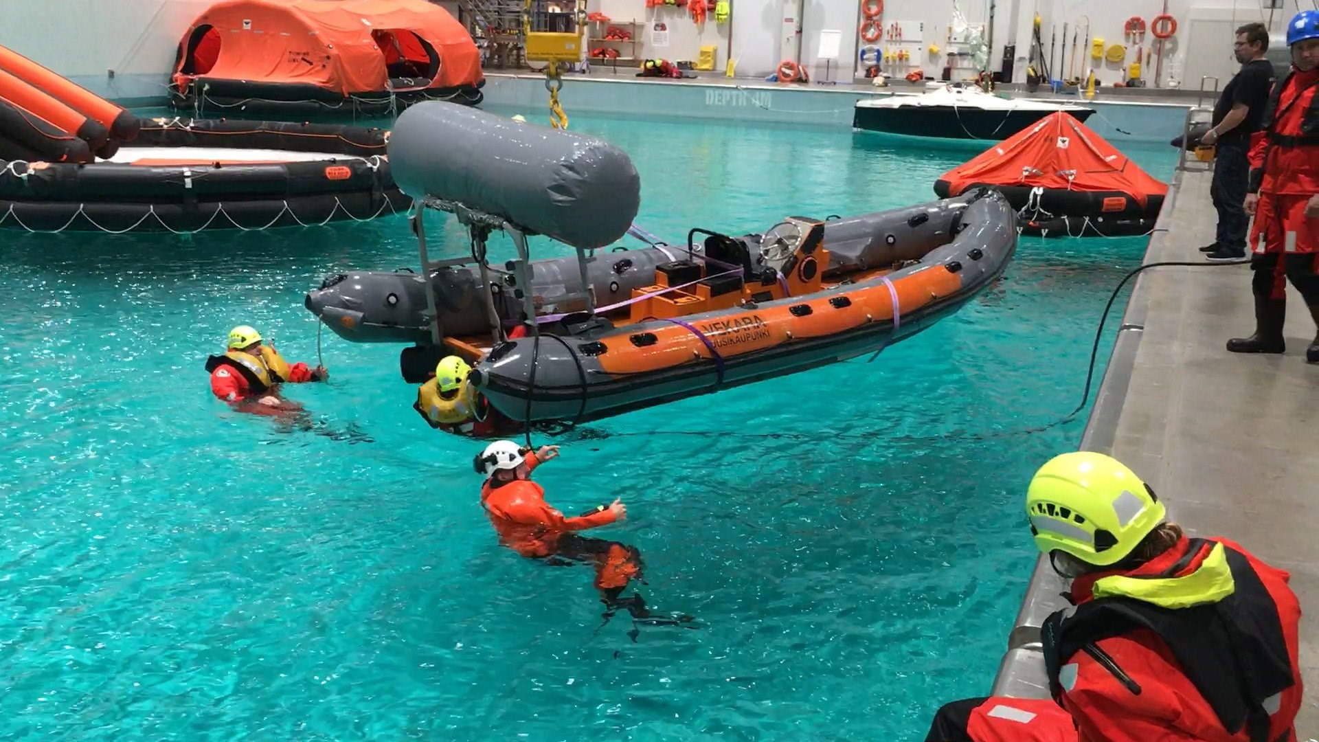 Fast Rescue Boat Refresher Course in action today. Demonstrating how ...