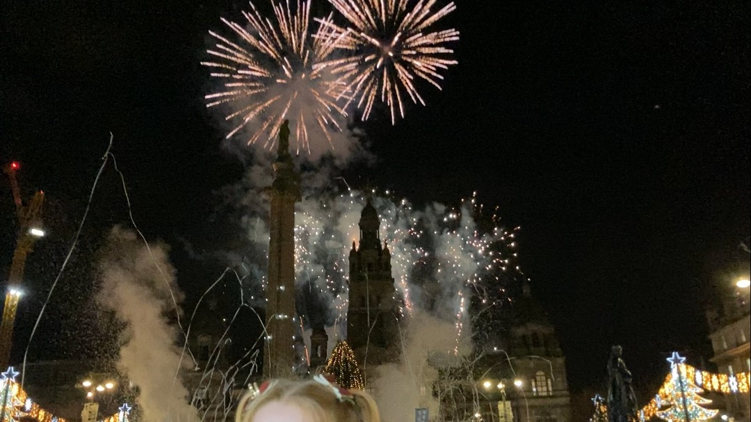 The moment Glasgow's Christmas lights turn on returned to the city with