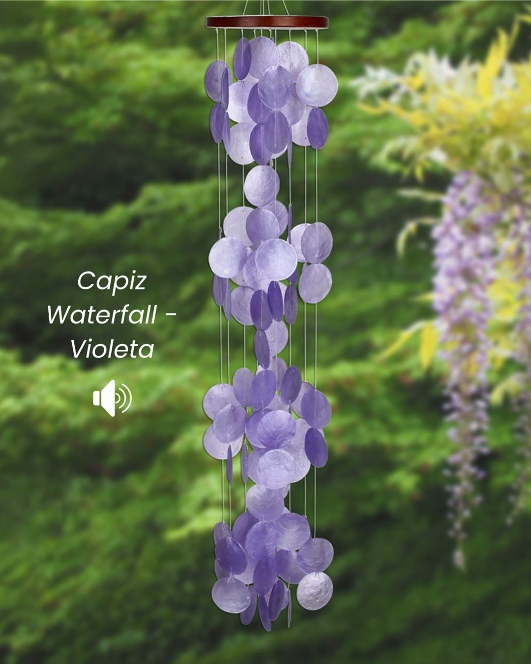 Not all chimes are made of metal. 🎐 Our handcrafted Capiz Chimes