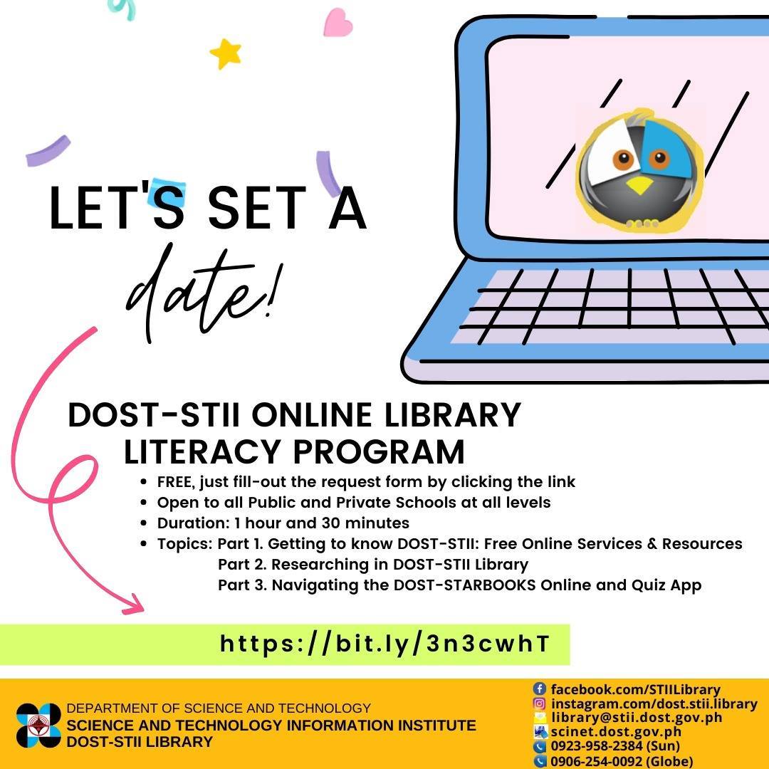 DOST-STARBOOKS - Let's set a date! ️ Click the link...