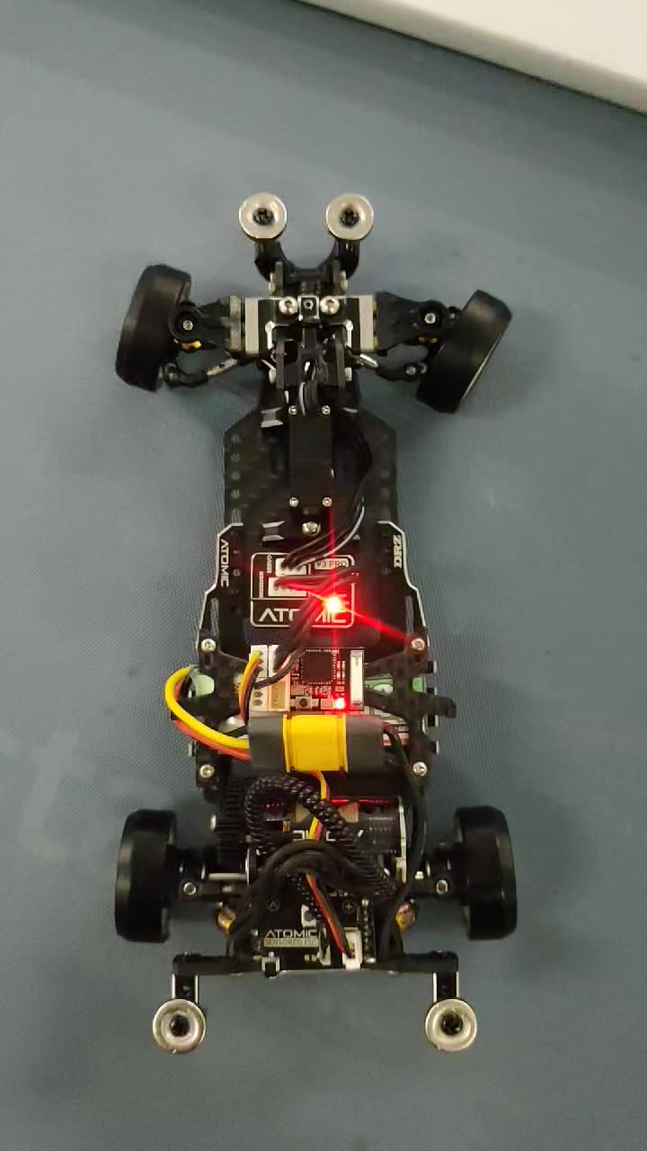 Upgraded Atomic Drzv2.1le with lightweight shaft and solid axle