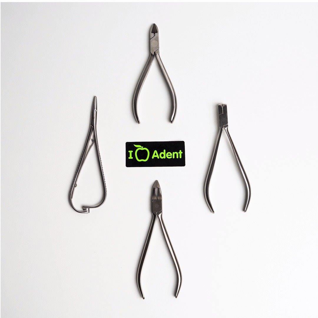 Kit D'instruments Orthodontiques TK PLUS - Pinces, Ciseaux, Miroirs, En Acier Inoxydable (neuf)