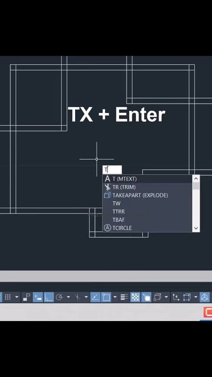 Autocad tutorials 📏 📐 | Tutoria.9 TX + Enter Command in AutoCAD Follow ...