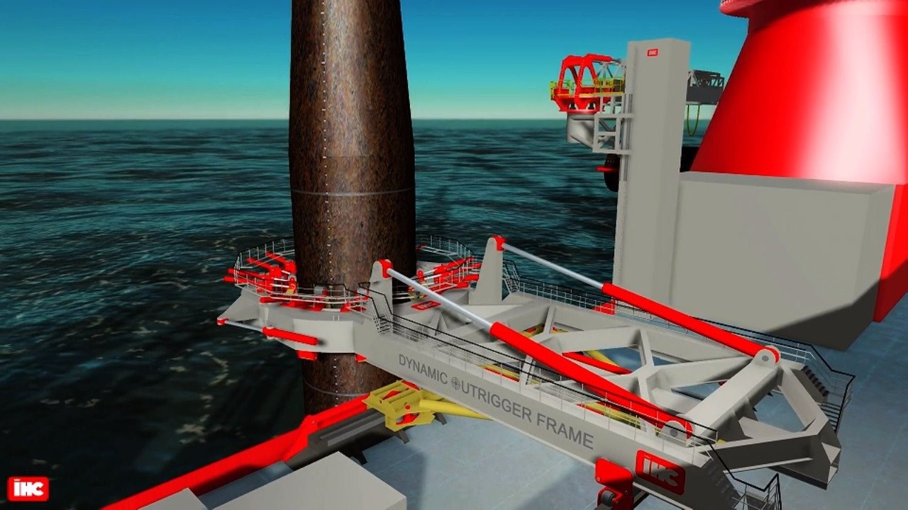 IHC has developed a solution for installing monopiles from a floating ...