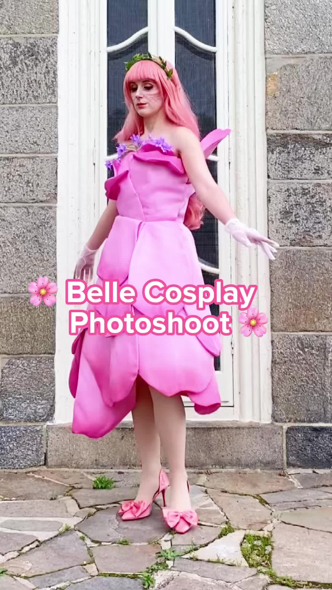 belle pink dress cosplay Belle pink Dress Costume cosplay customade Beauty and the Beast   Mermaidcosplay