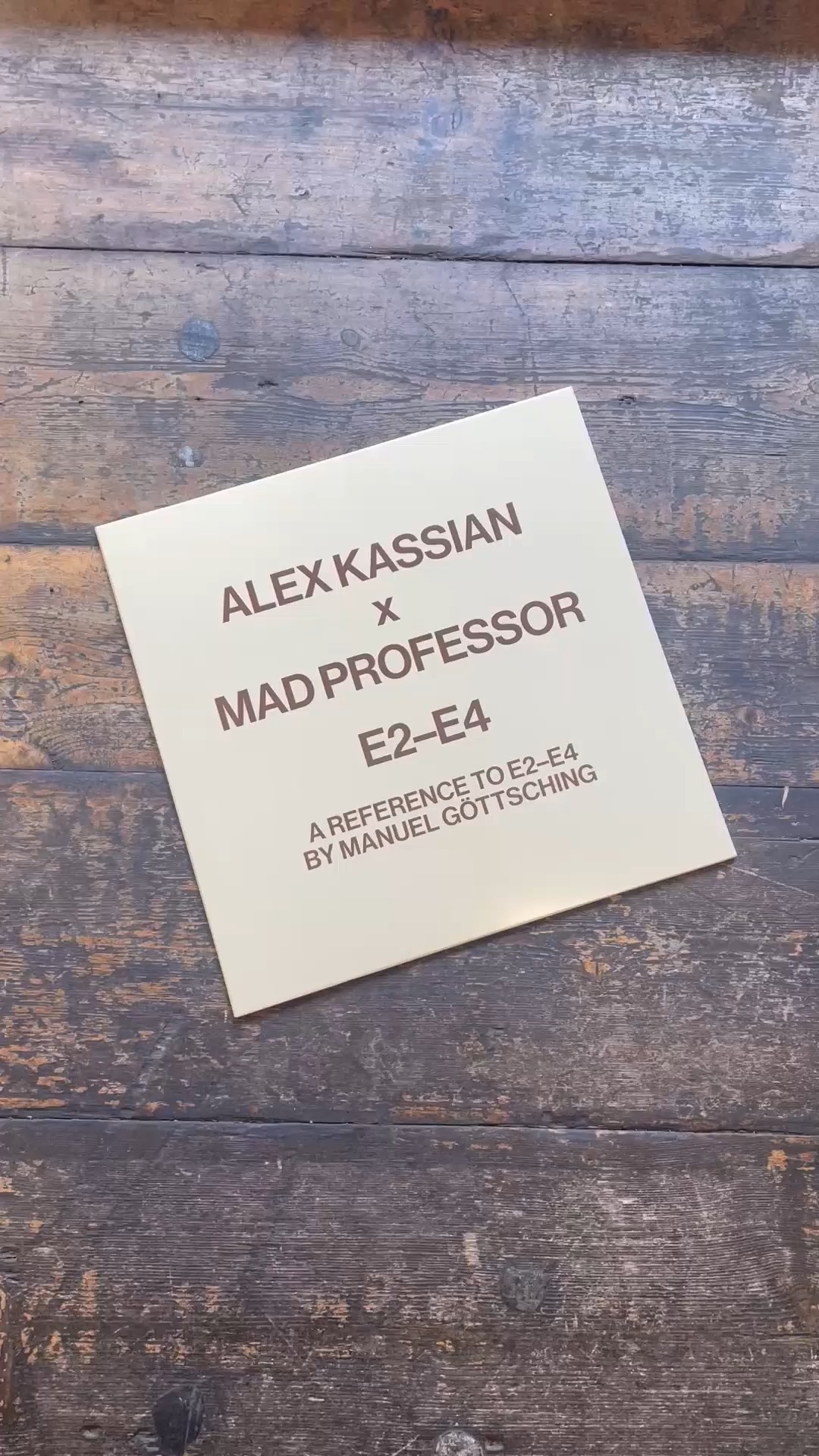 REPRESS ALERT: ALEX KASSIAN - A Reference to E2-E4 by Manuel