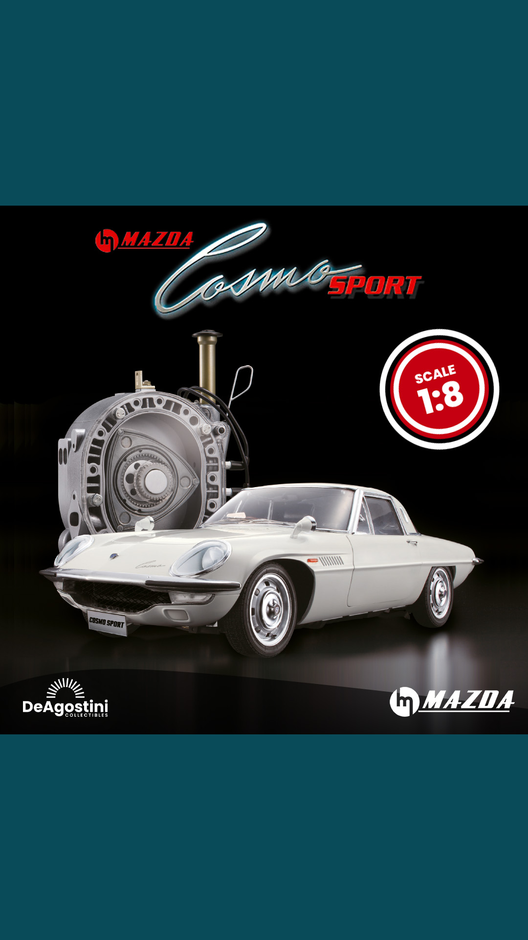 First built in Japan in 1967, the Mazda Cosmo Sport was the first