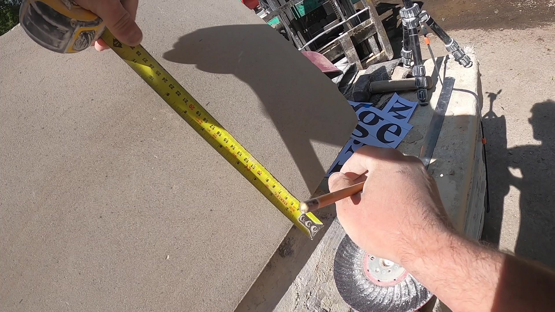 This is a video of the job I was working on today. Lovely small boulder ...