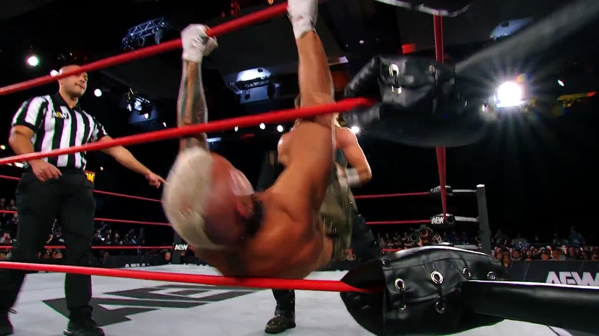 Just as Darby Allin was getting going, Clark Connors speared him onto ...