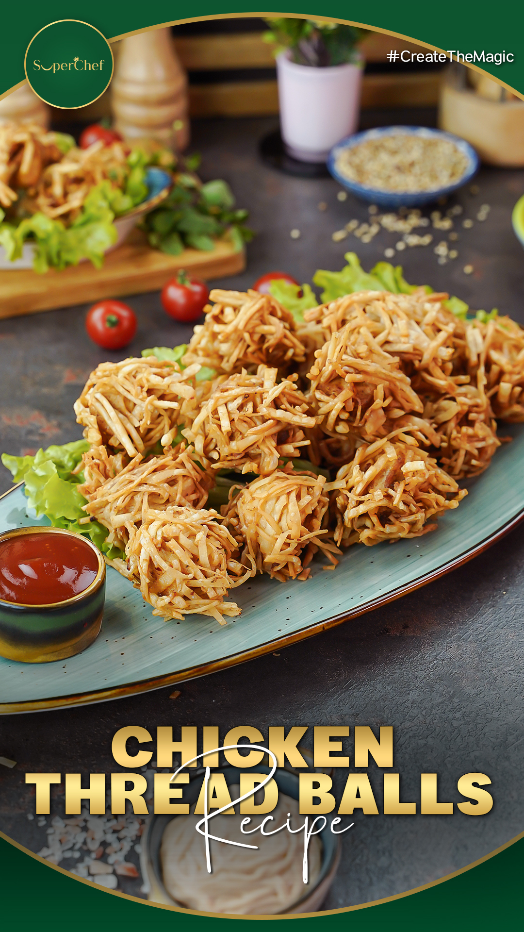 Crispy Freid Chicken Thread Balls 😋 #reels #foryou #Superchef #ramzan ...
