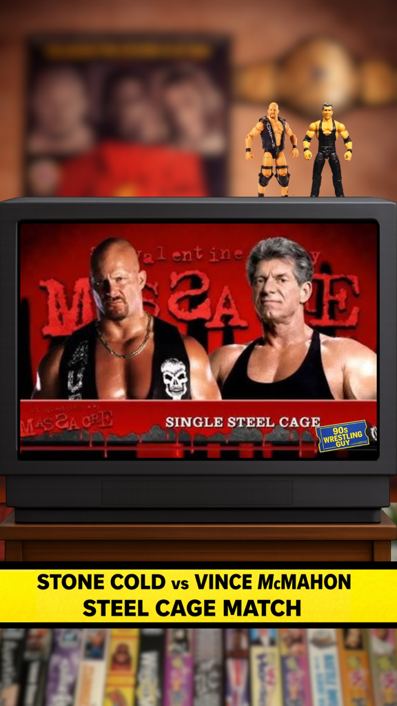 Stone Cold vs Vince McMahon Steel Cage Match St. Valentine's Day